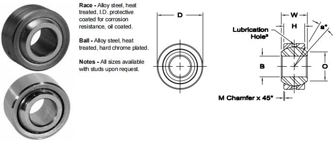 AURORAAIB-3關(guān)節(jié)軸承圖紙