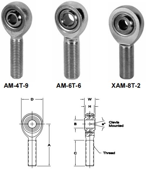 AURORAAB-6T-6關節(jié)軸承圖紙