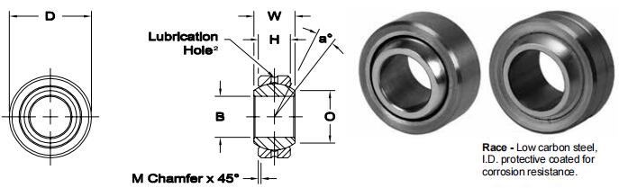 AURORAHCOM-16關(guān)節(jié)軸承圖紙